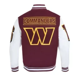 Washington Commanders Mashup Rib Varsity Jacket