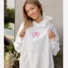 Glow House White Hoodie for Women