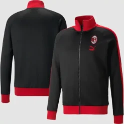 AC Milan Heritage T7 Raglan Black Track Jacket