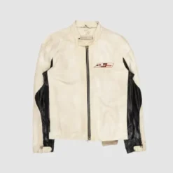 Travis Scott Barcelona Vs Real Madrid Leather Jacket