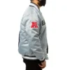 Las Vegas Raiders Satin Black and Grey Jacket