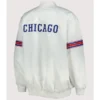 White Power Forward Chicago Cubs Starter Varsity Jacket