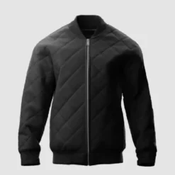 David Alan Black Bomber Jacket