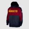 Nike Authentic Denver Nuggets On-Court Showtime Performance Full-Zip Hoodie