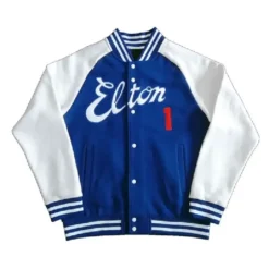 Elton John Dodger Wool/Leather Varsity Jacket