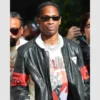 F1 Grand Prix of Miami Travis Scott Black Leather Jacket