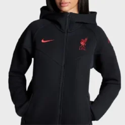 LFC liverpool Tech Fleece Black Hoodie