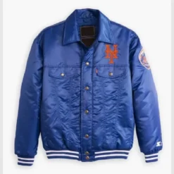 Levi’s X Starter Mets Satin Blue Jacket