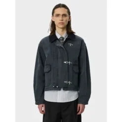 Mfpen Clasp Washed Black Jacket