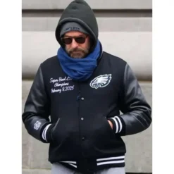 Bradley Cooper Eagles Black Varsity Jacket