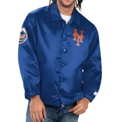New York Mets Option Route Starter Satin Jacket