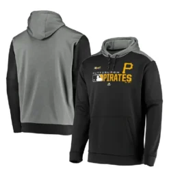 Pittsburgh Pirates Majestic Pullover Black Hoodie
