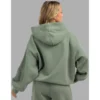 Rusty Signature Oversized Green Fleece Hoodie