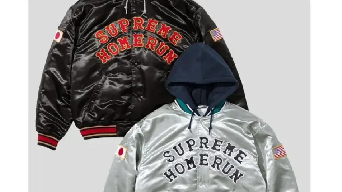 Supreme®/Homerun Satin Hooded Varsity Jacket - Shop - Supreme