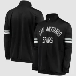 San Antonio Spurs G-III Sports by Carl Banks Veteran Track Jacket