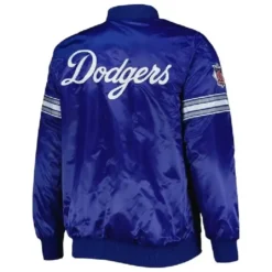 Starter Royal Pick & Roll Los Angeles Dodgers Satin Full-Snap Jacket