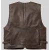Supreme Leather Brown Cargo Vest