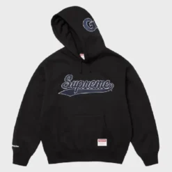 Supreme x Mitchell & Ness NCAA Hoodie Black