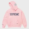Supreme x Mitchell & Ness NCAA Pink Hoodie
