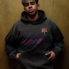 Travis Scott FC Barcelona Black Hoodie for Women