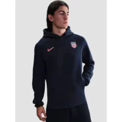 USMNT Tech Nike Soccer Blue Fleece Hoodie