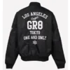 Unisex Los Angeles Dodgers x GR8 Tokyo Series Black Varsity Jacket
