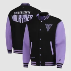 Golden State Valkyries FISLL Eclipse Black Varsity Jacket