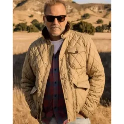Kevin Costner’s The West Brown Quilted Jacket