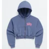 Madhappy Gap Mad Full Zip Pink & Blue Crop Hoodie