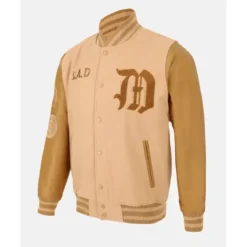 México X Roji LMB Camel Varsity Jacket