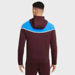 Nike Tech Windrunner Men’s Reflective Jacket Burgundy and Blue
