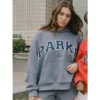 Parke Chenille Varsity Grey Hoodie