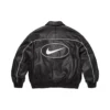 Supreme Nike Black Leather Varsity Jacket