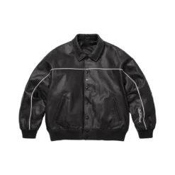 Spring 2025 Supreme x Nike Leather Oversized Bomber Varsity Jacket