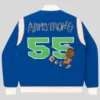 Blue Tier Franklin Armstrong Varsity Bomber Jacket