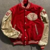 1970 Champion Wool Varsity Jacket Red