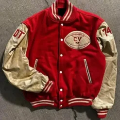 1970 Champion Wool Varsity Jacket Red