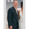 2025 F1 Movie Premiere Brad Pitt Double Breasted Blue Blazer Coat
