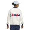 Adidas Originals Argyle Printed White Sweatshirt
