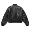 Balenciaga x Automobili Lamborghini Oversized Leather Bomber Black Jacket