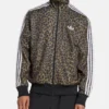 Adidas Firebird Loose Leo Track Jacket Brown