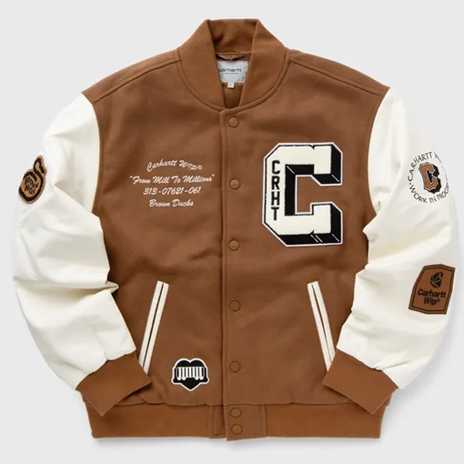 Carhartt WIP Brown Ducks Bomber Jacket Carhartt WIP Ducks Bomber Jacket Brown