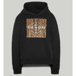 Coach Signature Black Pullover Hoodie