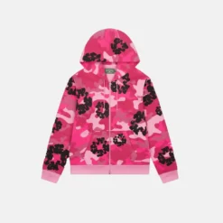 Denim Tears Cotton Wreath Zip Hoodie Camo Rose
