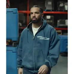 Drake Iceman Blue Hooded Jacket
