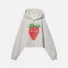 Elwood Strawberry Print Fleece Hoodie