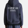 Fear of God Essentials Marine Heavy Fleece University Full Zip Hoodie