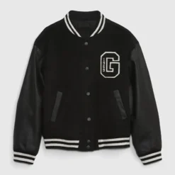 Gap Black Varsity Jacket