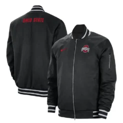 Nike Ohio State Buckeyes Black Bomber Jacket