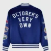 OVO New Era x MLB Dodgers Varsity Jacket Blue